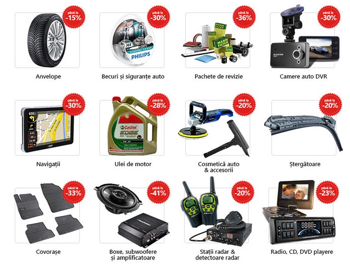 Categorii promotii auto eMAG