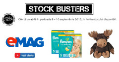 eMAG Stock Busters oferte articole copii septembrie 2015