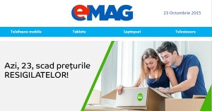 Resigilate eMAG 23 octombrie 2015