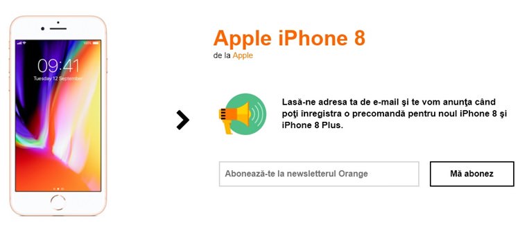 iPhone 8 la Orange