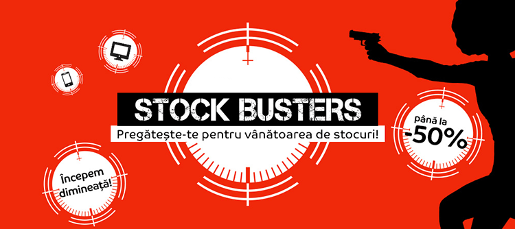 Stock Busters din 20 - 22 februarie 2018 la eMAG
