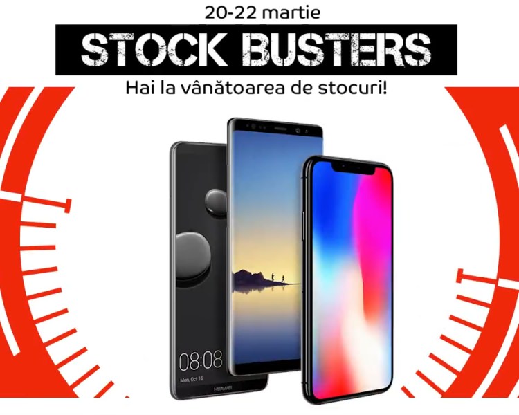 emag stock busters 20 - 22 martie 2018 telefoane
