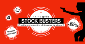 Campanie Stock Busters din 17 - 19 aprilie la eMAG