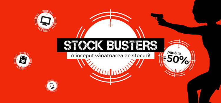 Stock Busters din 17 - 20 iulie la eMAG